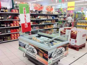 Vitrine de promotion - Produits Italie